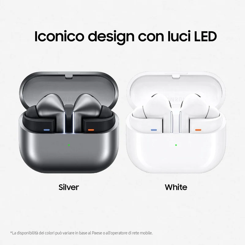 Samsung Galaxy Buds3 Pro Auricolari in-ear True Wireless Cuffie ergonomiche con luce LED Cancellazione attiva del rumore