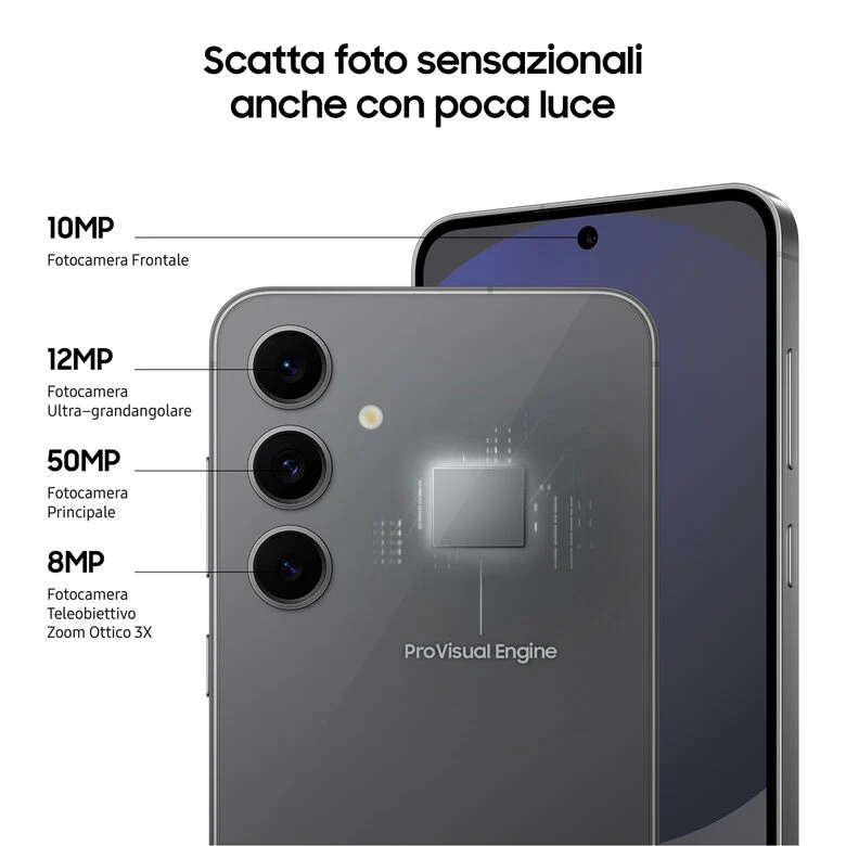 Samsung Galaxy S24 FE Smartphone AI, 8GB RAM, 128GB, Graphite