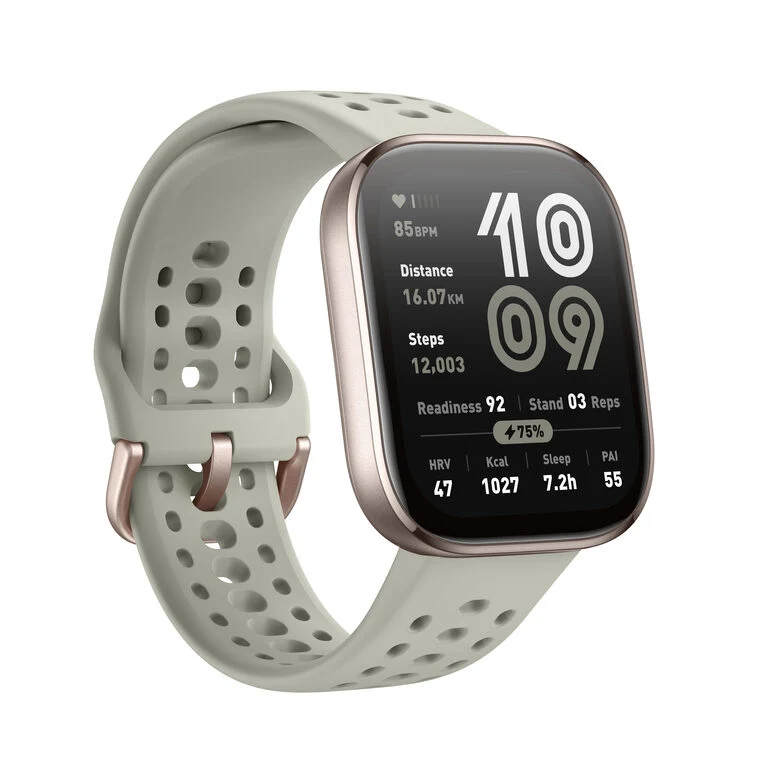 Amazfit Bip 6 Stone 5 cm (1.97") AMOLED Digitale 390 x 450 Pixel Touch screen Oro GPS (satellitare)