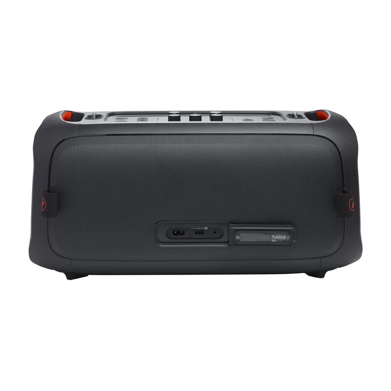 JBL PartyBox On-the-Go Essential Speaker Portatile Wireless per Feste, con Luci Integrate e Bassi Profondi, Protezione Splashproof IPX4, Microfono Wireless, Tracolla per Trasporto, Nero
