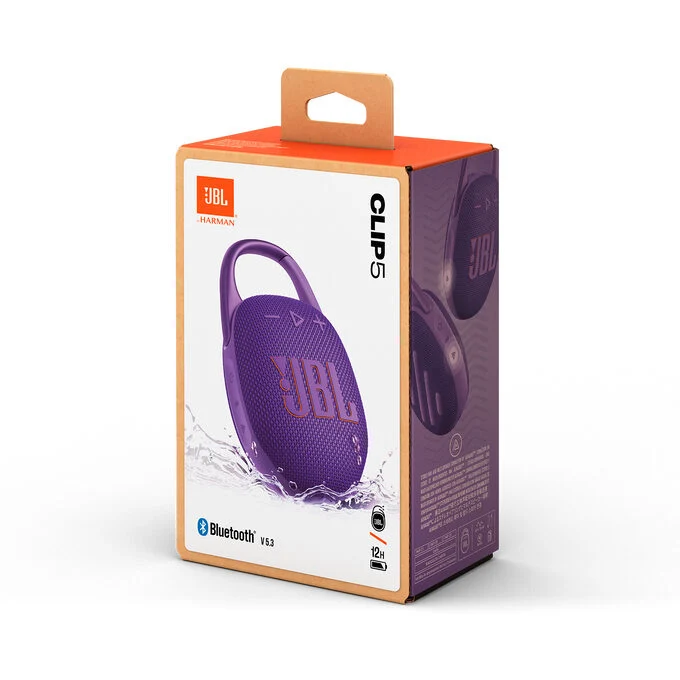 JBL Clip 5 Altoparlante portatile mono Viola 7 W