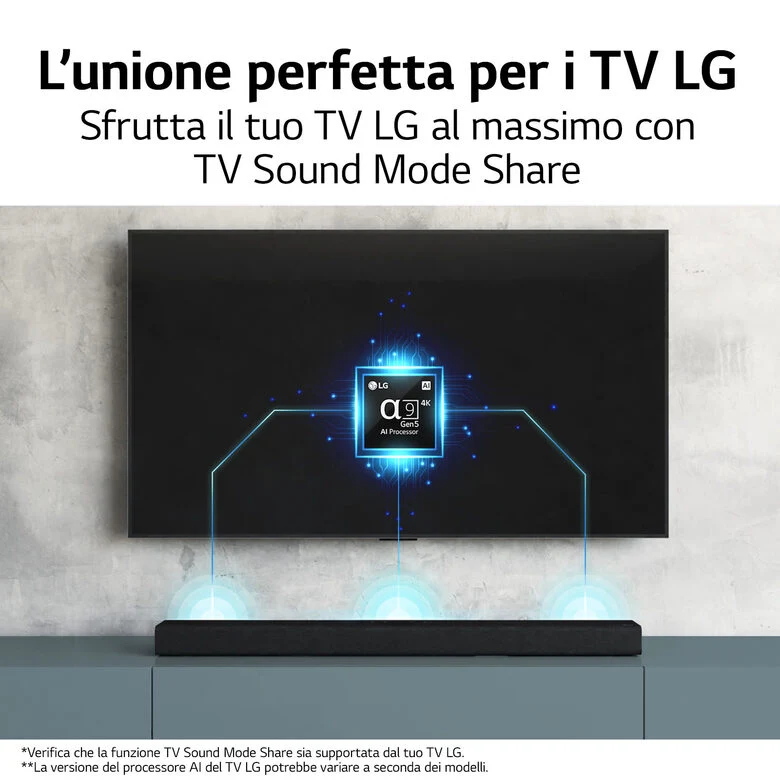 LG Soundbar S65Q 420W 3.1 canali, Meridian, DTS Virtual:X