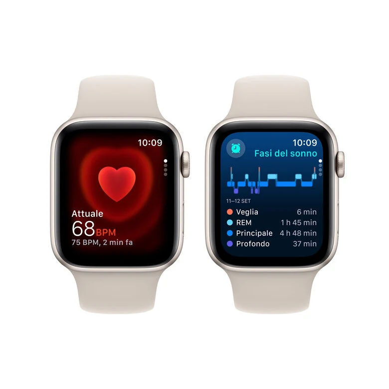 Apple Watch SE GPS + Cellular Cassa 44mm in Alluminio Galassia con Cinturino Sport Galassia - S/M