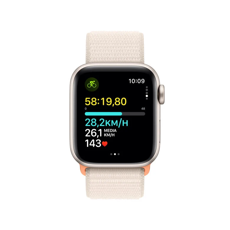 Apple Watch SE GPS + Cellular Cassa 40mm in Alluminio Galassia con Cinturino Sport Loop Galassia