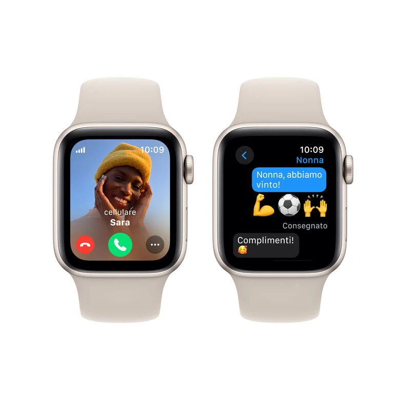 Apple Watch SE GPS + Cellular Cassa 40mm in Alluminio Galassia con Cinturino Sport Galassia - M/L