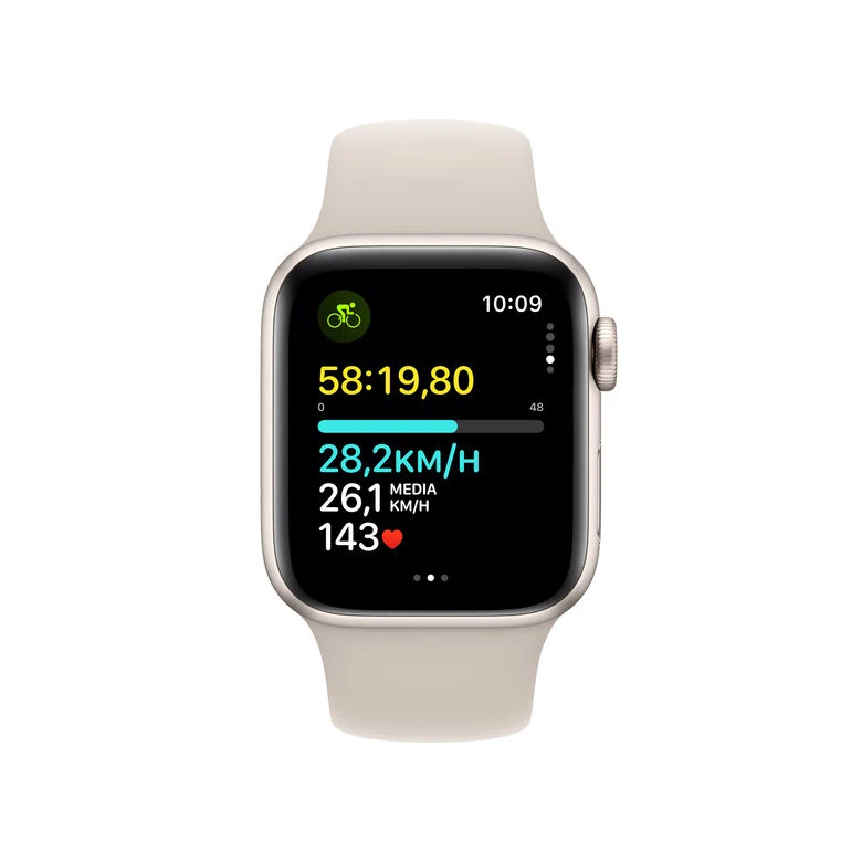 Apple Watch SE GPS + Cellular Cassa 40mm in Alluminio Galassia con Cinturino Sport Galassia - M/L