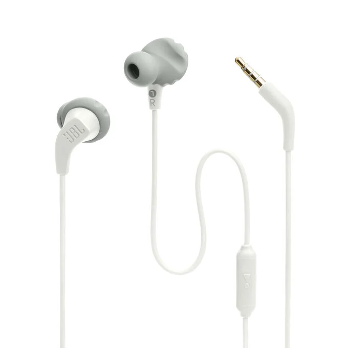 JBL Endurance Run 2 Wired Cuffie Cablato In-ear Chiamate/Musica/Sport/Tutti i giorni Bianco