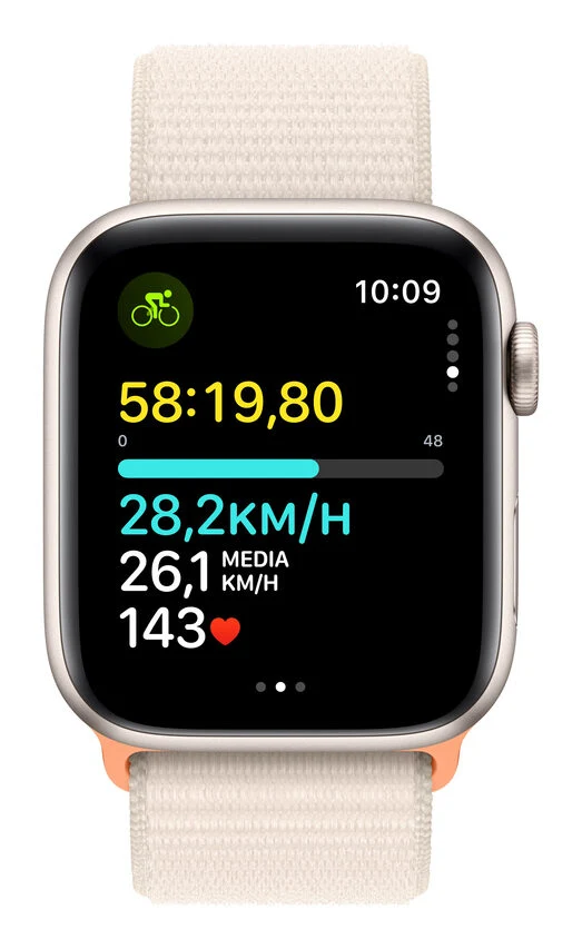 Apple Watch SE GPS Cassa 44mm in Alluminio Galassia con Cinturino Sport Loop Galassia