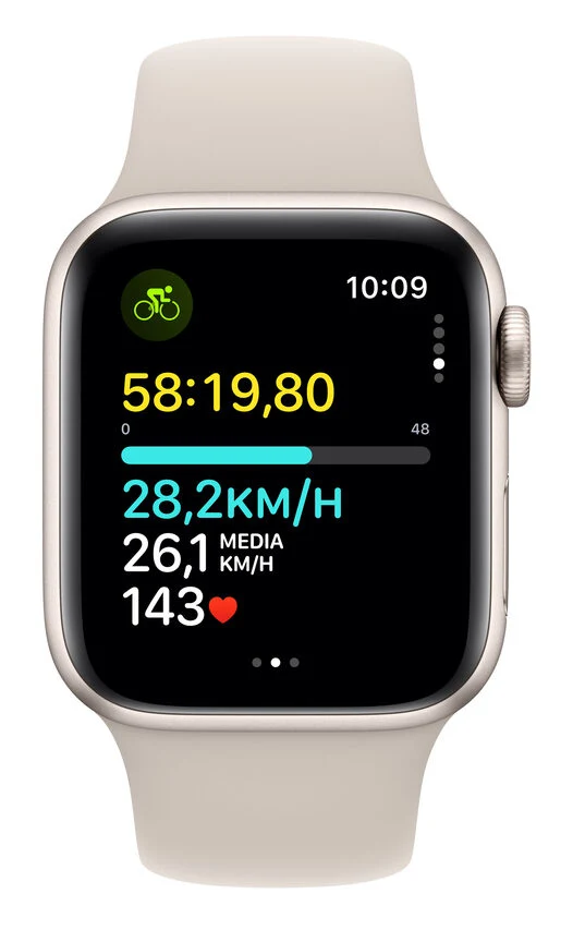 Apple Watch SE GPS Cassa 40mm in Alluminio Galassia con Cinturino Sport Galassia - S/M