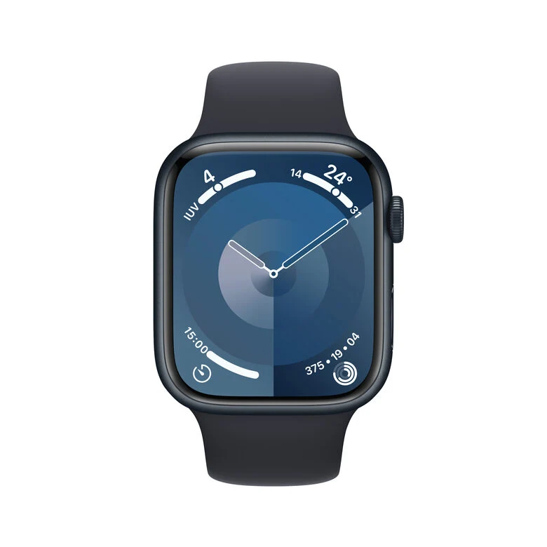 Apple Watch Series 9 GPS + Cellular Cassa 45mm in Alluminio Mezzanotte con Cinturino Sport Mezzanotte - M/L