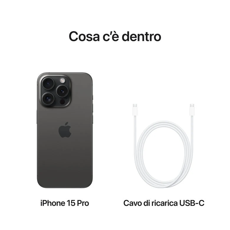 Apple iPhone 15 Pro 128GB Titanio Nero