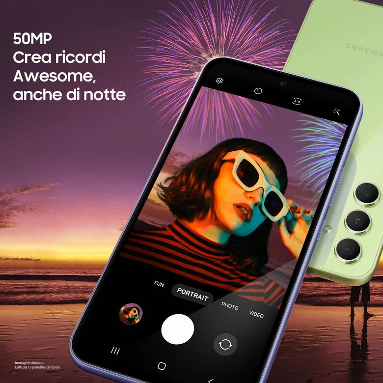 Samsung Galaxy A54 5G Display FHD+ Super AMOLED 6.4”, Android 13, 8GB RAM, 128GB, Doppia SIM, Batteria 5.000 mAh, Awesome Graphite