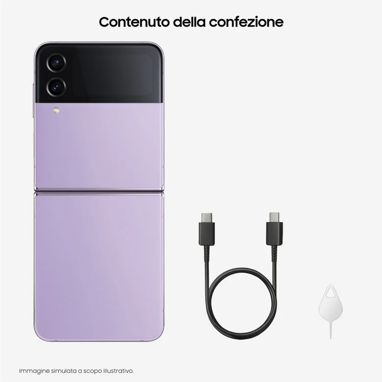 Samsung Galaxy Z Flip4 256GB Bora Purple RAM 8GB Display 1,9" Super AMOLED/6,7" Dynamic AMOLED 2X