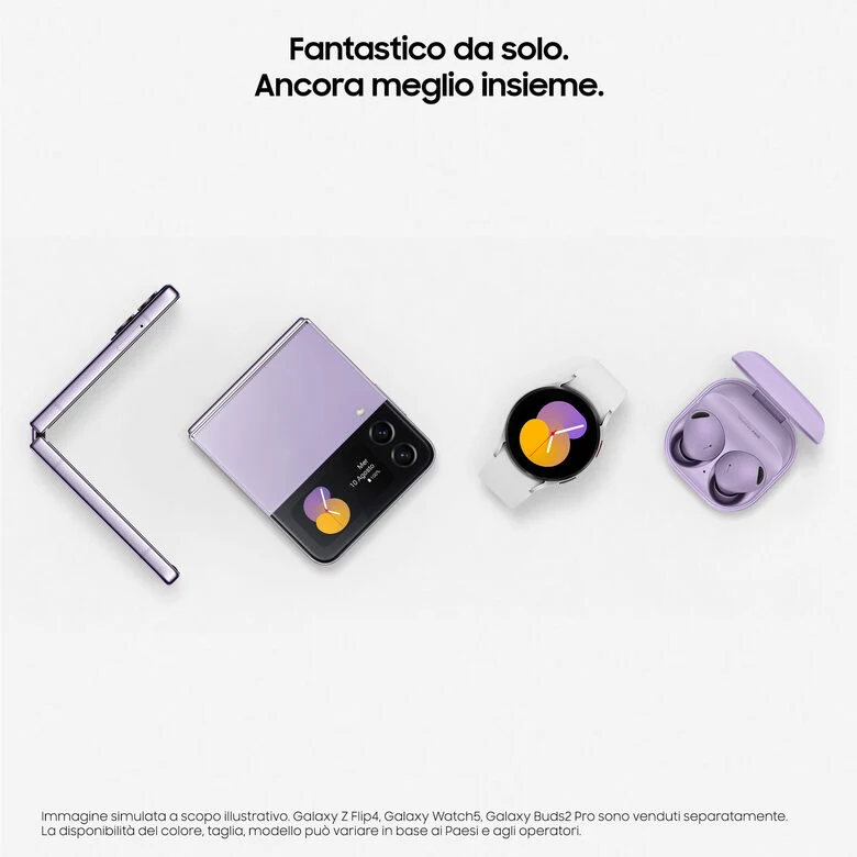 Samsung Galaxy Z Flip4 256GB Pink Gold RAM 8GB Display 1,9" Super AMOLED/6,7" Dynamic AMOLED 2X
