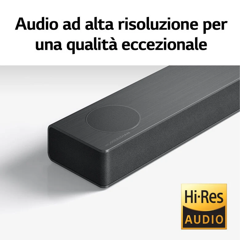 LG Soundbar S80QY 480W 3.1.3 canali, Meridian, Dolby Atmos