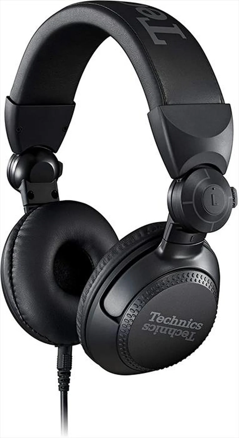 Technics EAH-DJ1200EK Black Cuffie DJ Driver 40mm Cavo Rimovibile