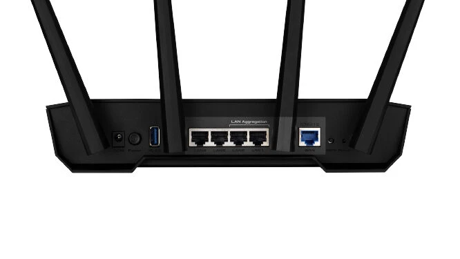 ASUS TUF Gaming AX3000 V2 router wireless Gigabit Ethernet Dual-band (2.4 GHz/5 GHz) Nero, Arancione