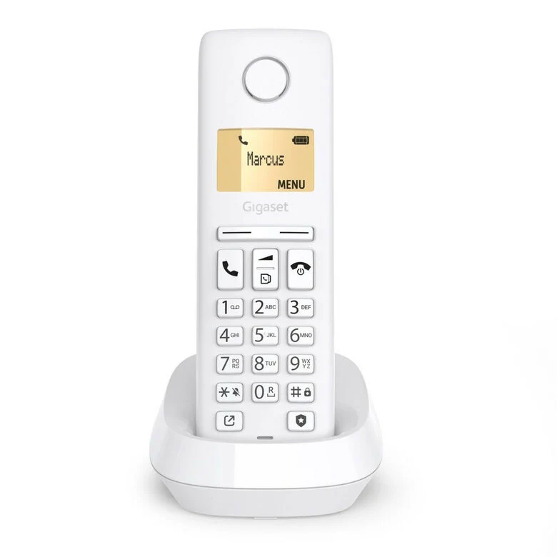 Gigaset PURE 100 Telefono analogico/DECT Identificatore di chiamata Bianco