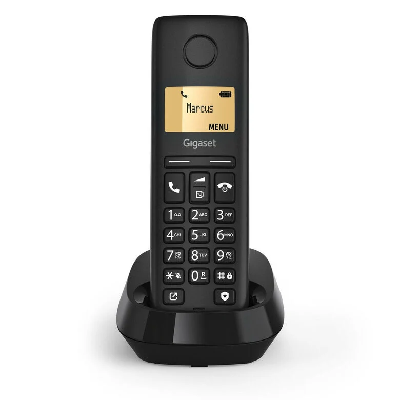 Gigaset PURE 100 Telefono analogico/DECT Identificatore di chiamata Nero