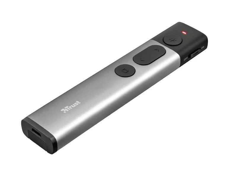 Trust Kazun puntatore wireless RF Alluminio, Nero