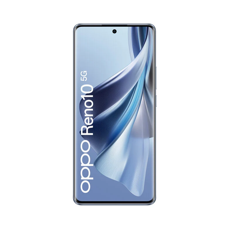 OPPO Reno Smartphone 5G, AI Tripla fotocamera 64+32+8MP, Selfie 32MP, Display 6.7" 120HZ AMOLED, 5000 mAh, RAM 8GB (Esp. fino 16GB) + ROM 256GB, [Versione Italia], Colore Ice Blue