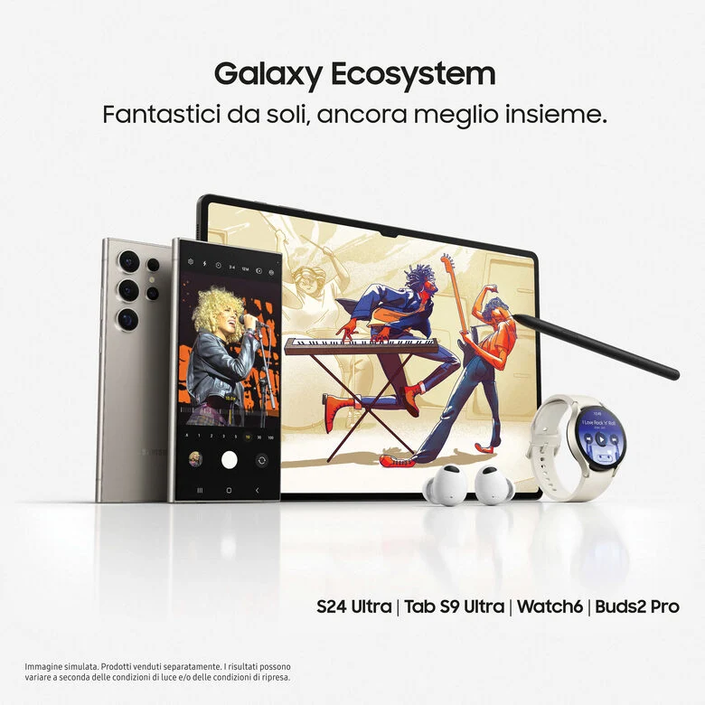 Samsung Galaxy S24 Ultra Smartphone AI, Display 6.8'' QHD+ Dynamic AMOLED 2X, Fotocamera 200MP, RAM 12GB, 512GB, 5.000 mAh, Titanium Black