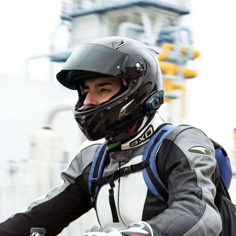 Midland BTX2 Pro S coppia di interfono da moto 1200 m Nero, Blu