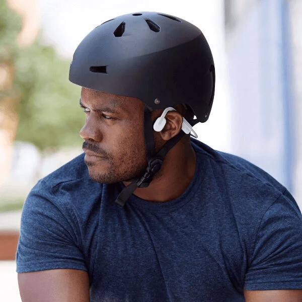 SHOKZ OpenMove Cuffie Wireless A clip Musica e Chiamate USB tipo-C Bluetooth Bianco