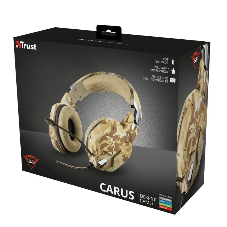 Trust GXT 322D Carus Auricolare Cablato A Padiglione Giocare Mimetico