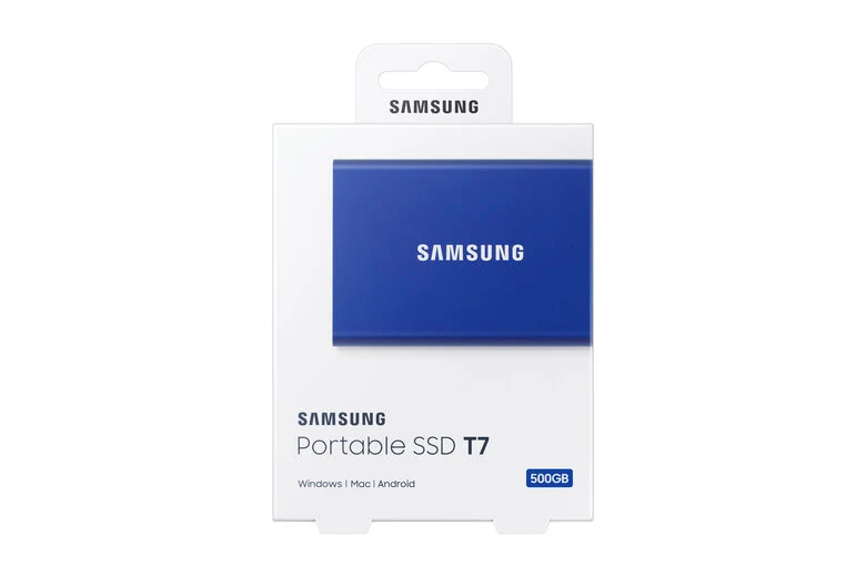 Samsung Portable SSD T7 500 GB Blu