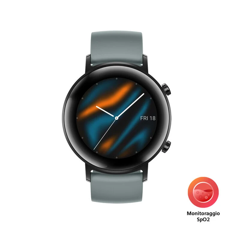 Huawei WATCH GT2 3,05 cm (1.2") 42 mm AMOLED Nero, Cachi GPS (satellitare)