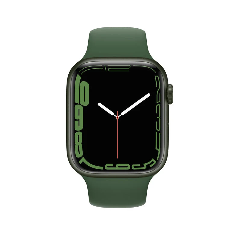 Apple Watch Series 7 GPS + Cellular, 45mm Cassa in Alluminio Verde con Cinturino Sport Verde