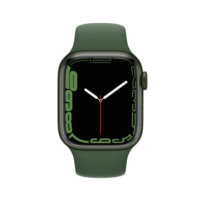 Apple Watch Series 7 GPS, 41mm Cassa in Alluminio Verde con Cinturino Sport Verde