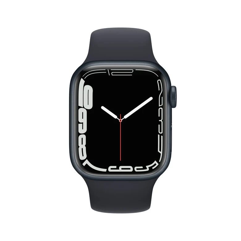 Apple Watch Series 7 GPS, 41mm Cassa in Alluminio Mezzanotte con Cinturino Sport Mezzanotte