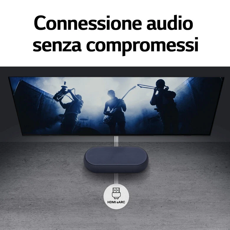 LG Eclair QP5 Soundbar compatta 320W 3.1.2 canali Dolby Atmos DTS:X - Nera