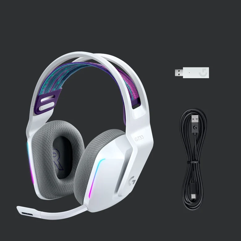 Logitech G G733 Wireless Headset Auricolare A Padiglione Giocare Bianco