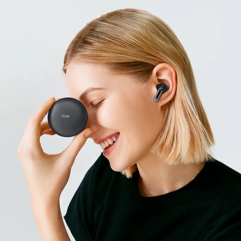 LG TONE Free FP5 - Cuffie True Wireless Bluetooth con ANC (Nero)