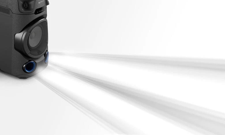 Sony MHC-V13 - Altoparlante Bluetooth All in One con JET BASS BOOSTER, Effetti Luminosi, Lettore CD, USB, Nero