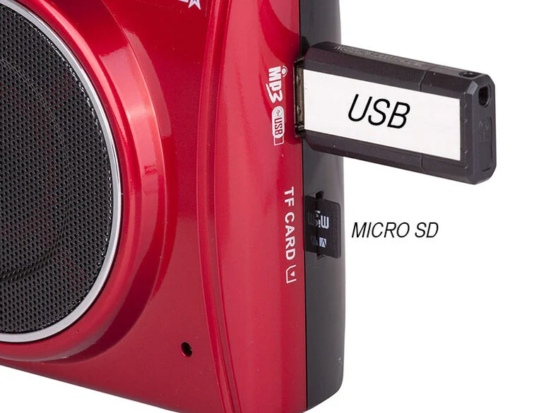 Trevi K 755 USB Altoparlante portatile mono Rosso