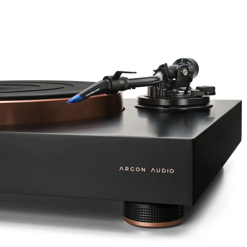 Argon Audio AURORA giradischi hi-fi a trazione diretta con testina Ortofon Concorde Music Blue