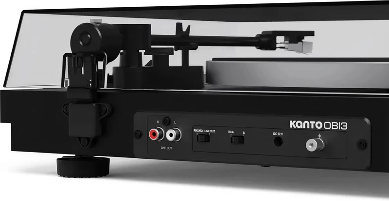 Kanto OBI3 (G2) Giradischi a cinghia, Testina Audio Technica AT3600L, Bluetooth 5.3. Start e auto Stop