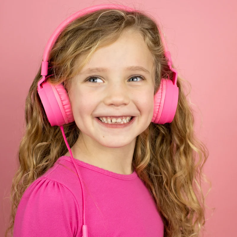 Scratch & Dent - PuroBasic Wired Volume Limited Headphones with In-line Mic