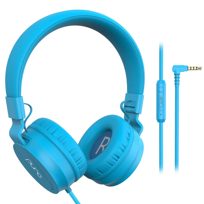 Scratch & Dent - PuroBasic Wired Volume Limited Headphones with In-line Mic