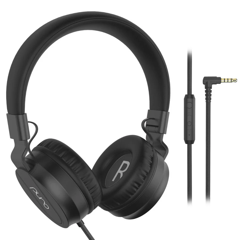 Scratch & Dent - PuroBasic Wired Volume Limited Headphones with In-line Mic