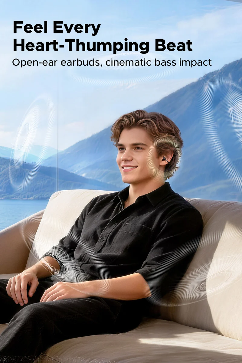 UU2 (POP Clip2) Clip-On Open Ear Earbuds