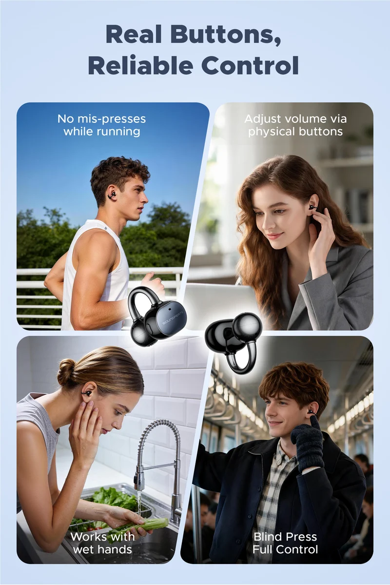 UU2 (POP Clip2) Clip-On Open Ear Earbuds