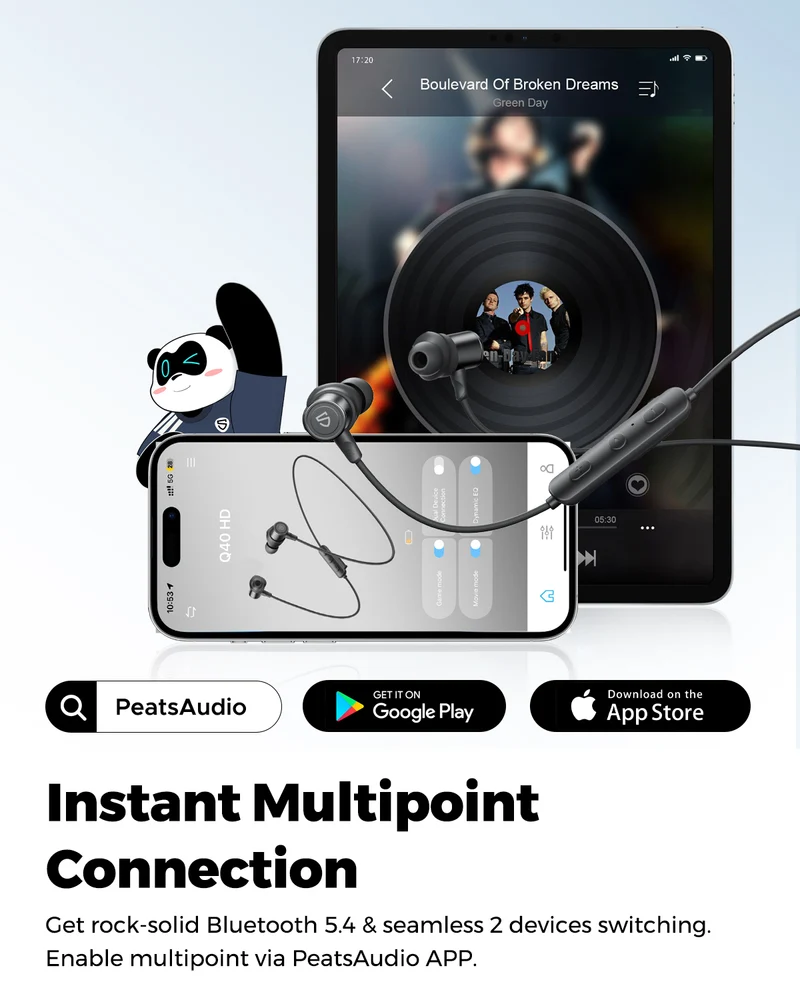 Q40 HD Neckband Sports Bluetooth Headphones