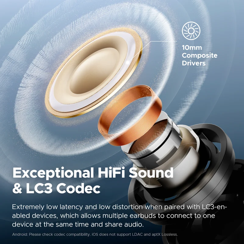 Air5 Pro – True Wireless Hi-Res Earbuds with Adaptive ANC