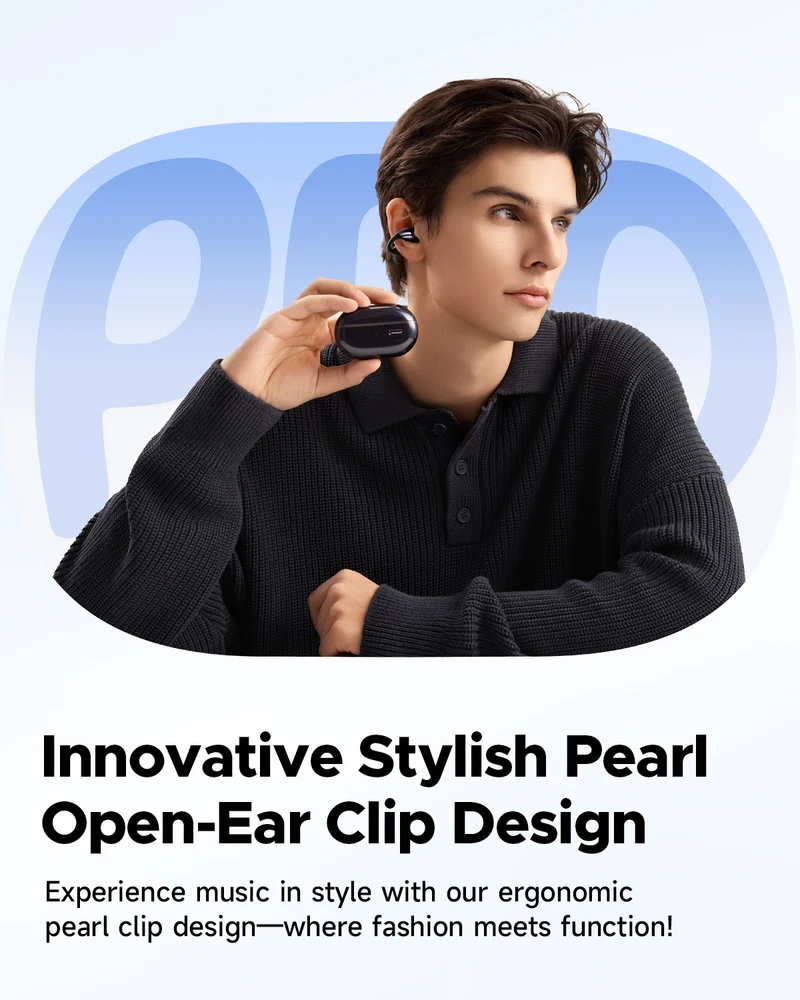 PearlClip Pro Open-ear Clip-on Earbuds