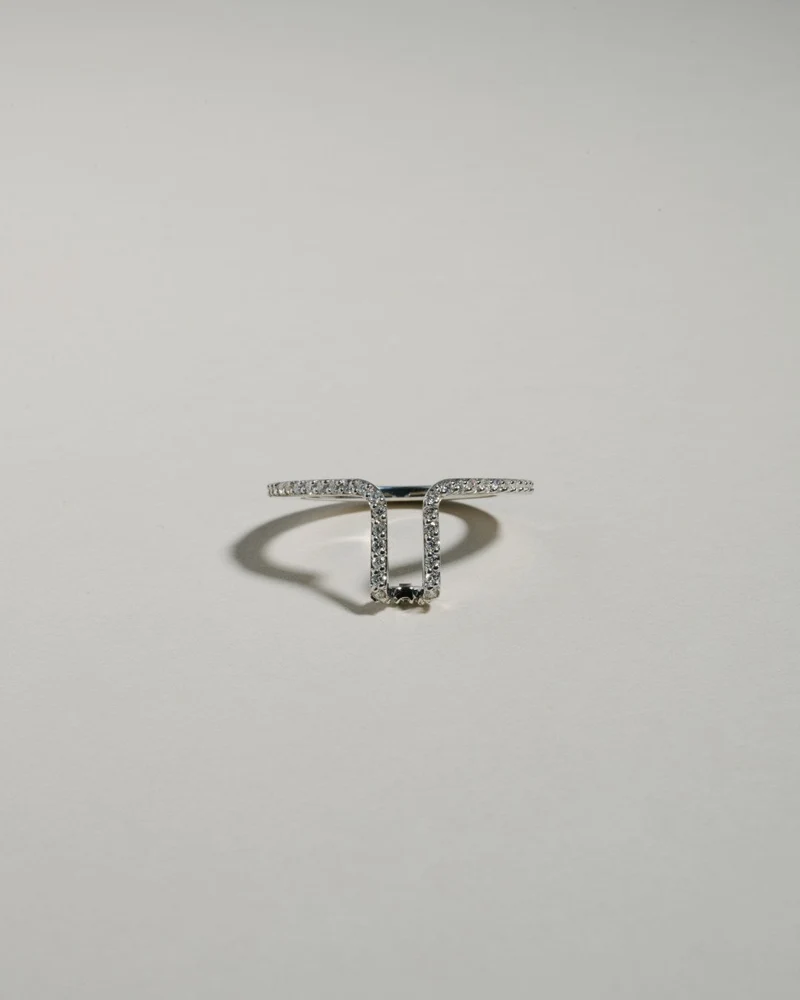 LIL Cover Ring - Silver Pavé